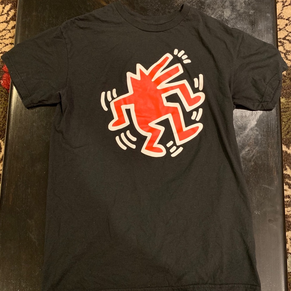 Keith haring black tee
